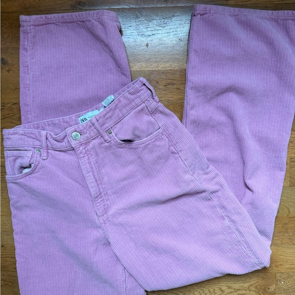 Zara Blush Corduroy Trousers - Picture 4 of 6